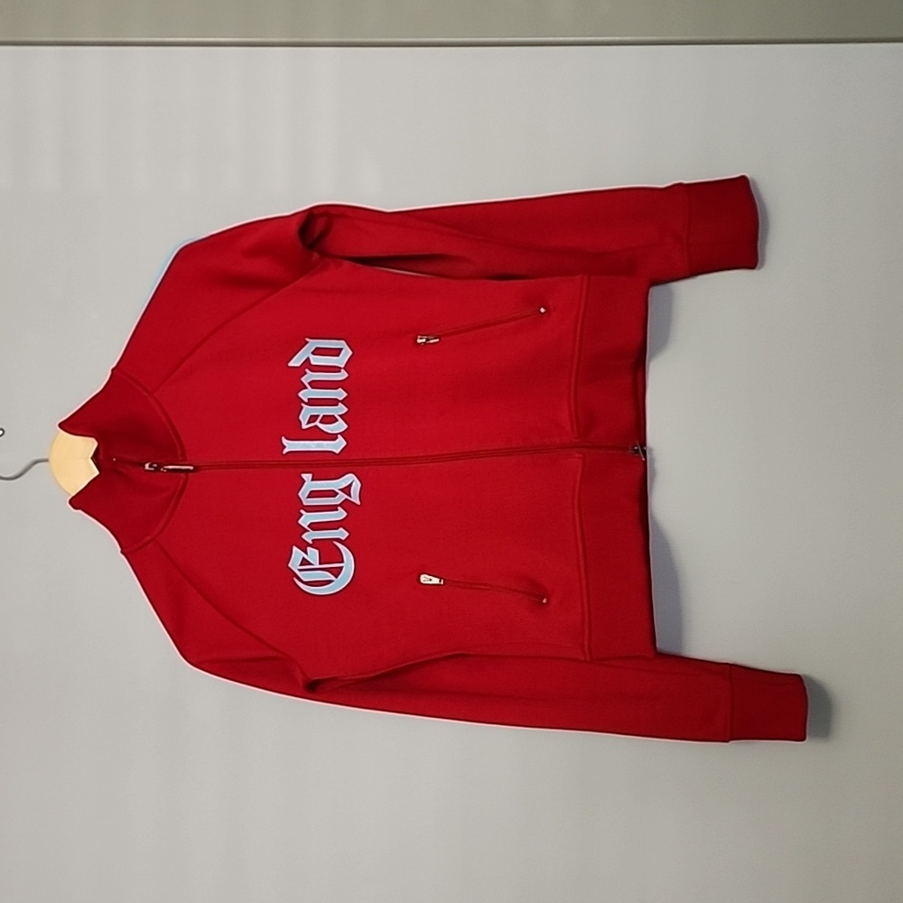 England UK zipped up jacket